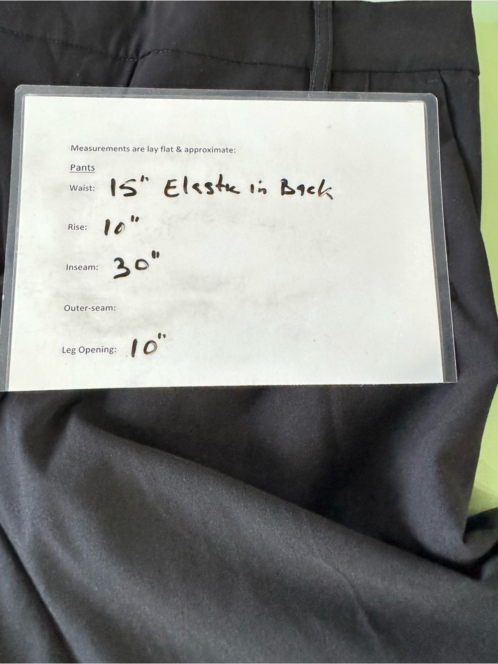 C by One Black Wide Leg Pull-On Career Pants Size M Elastic Back Waist - Picture 14 of 16